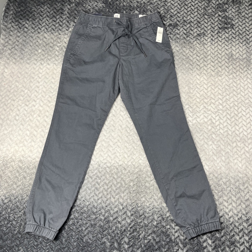 GAP Essential Jogger Pants Mens Size S Gray 30x30" Elastic Waist NEW WITH TAGS!